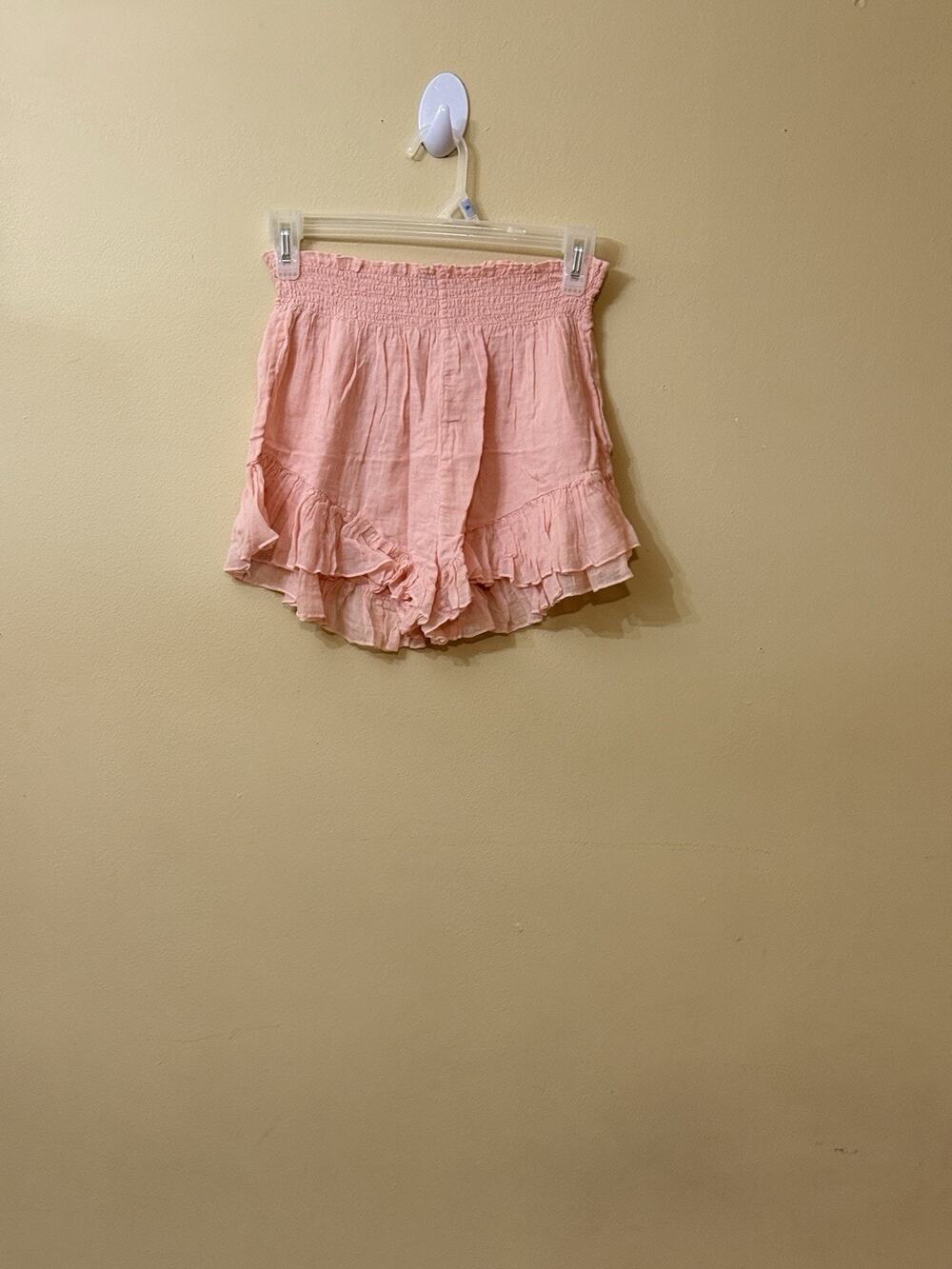 Coquette Balletcore Cottagecore Boho FP ONE Free People Pink Ruffle Shorts S